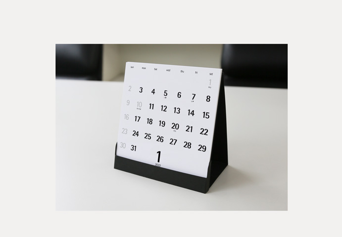 DSG-07卓上カレンダーのデザインイメージ