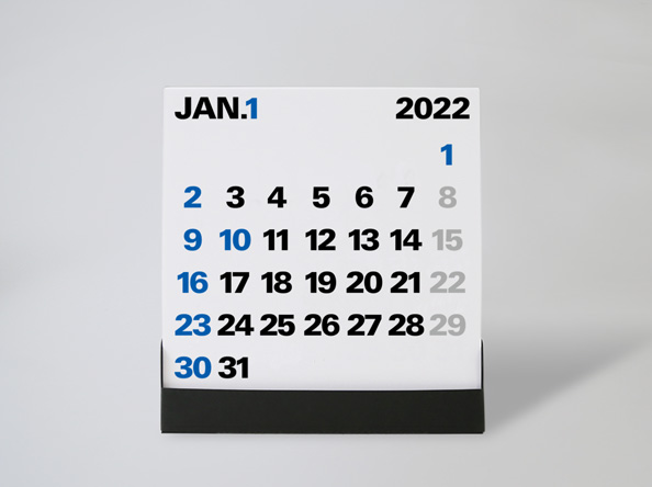 2022年度 aru卓上カレンダー_スクエアデザイン