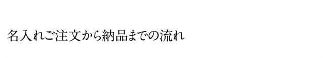 名入れカレンダーのご注文から納品まで