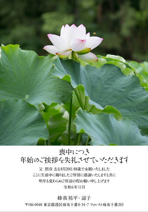 喪中欠礼はがき
